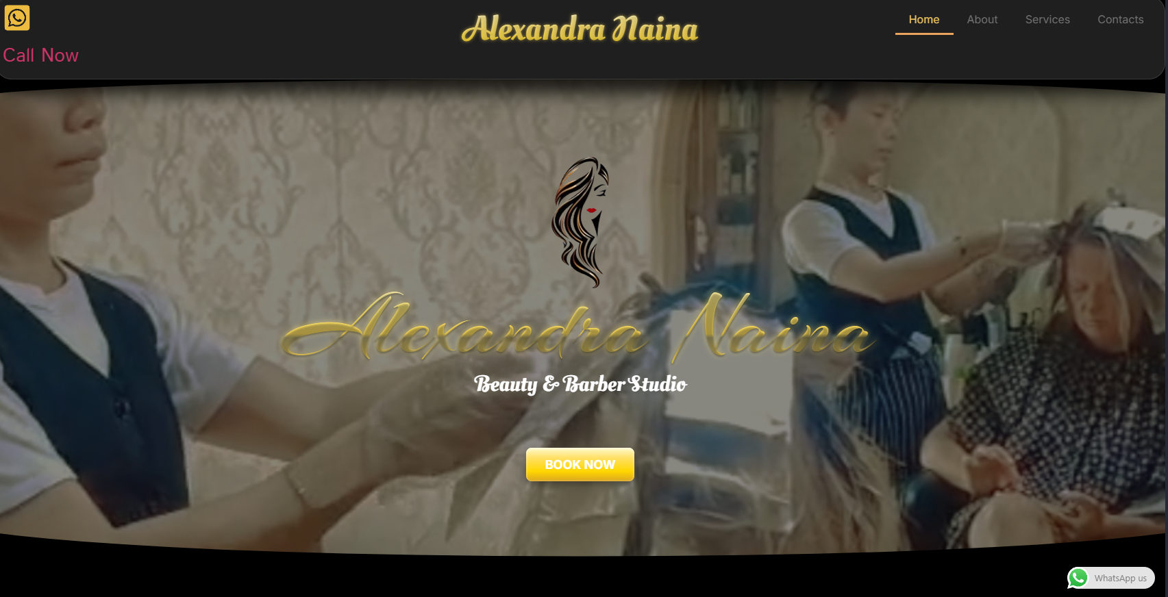 Alexandra Naina - Website Salon & Hair Stylist
