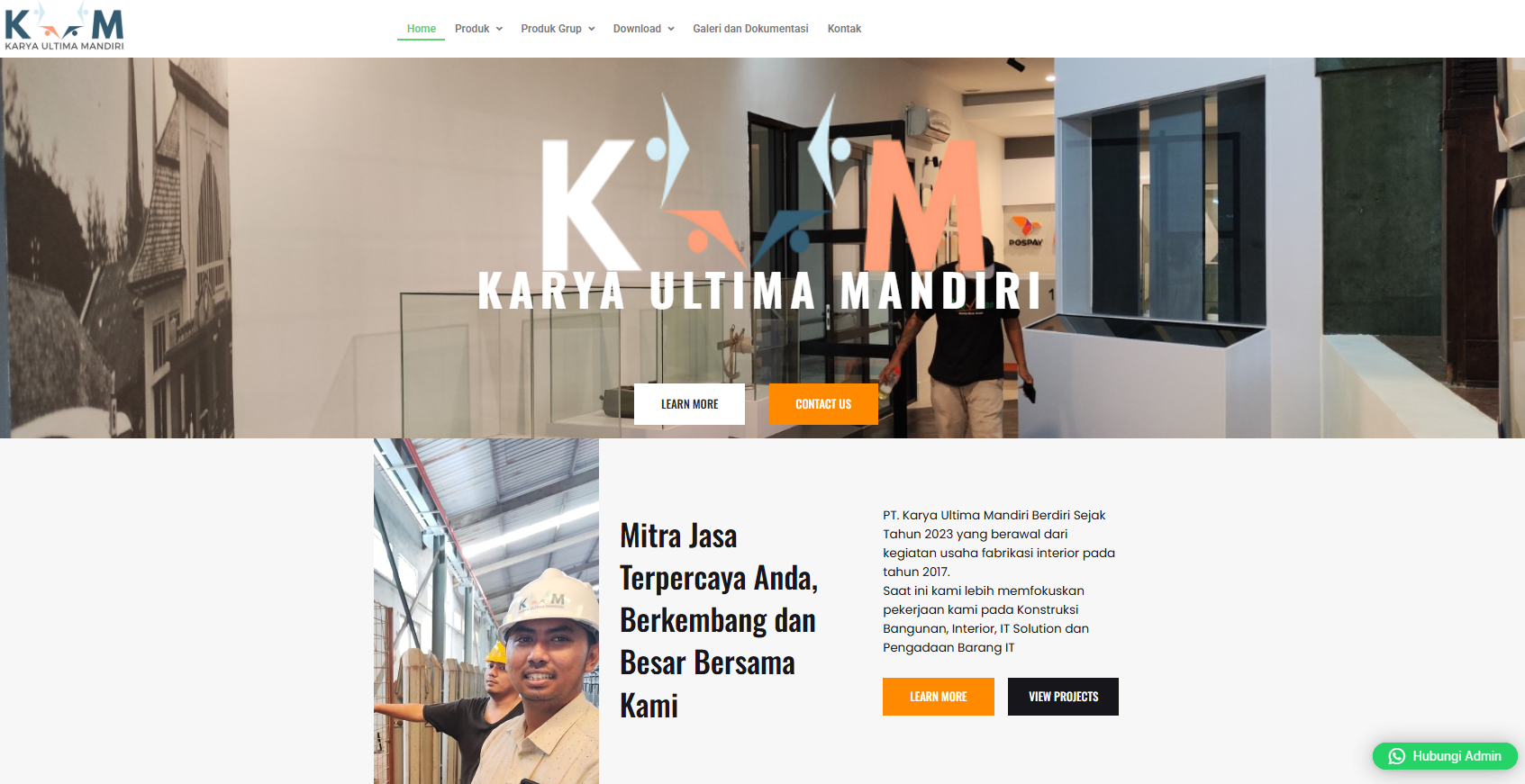 Karya Ultima Mandiri - Website Kontraktor